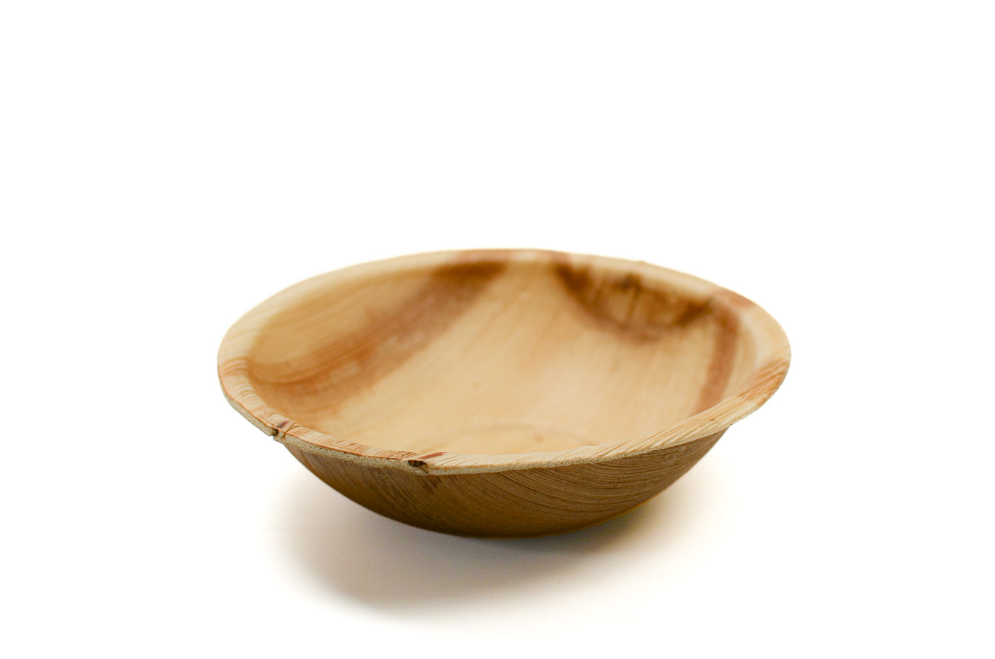 ronde palmblad kom van 16 cm bovenaanzicht