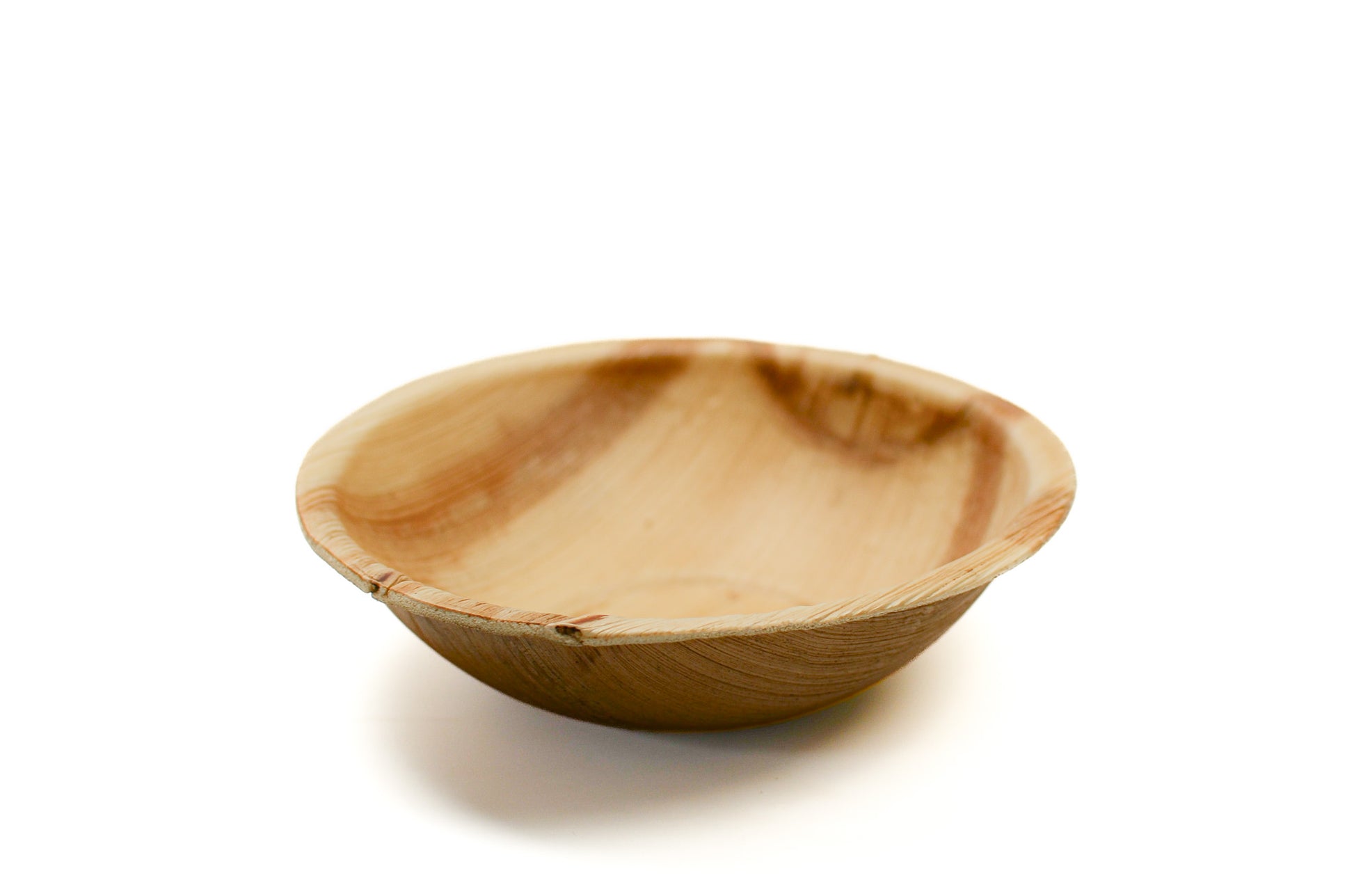 ronde palmblad kom van 16 cm bovenaanzicht